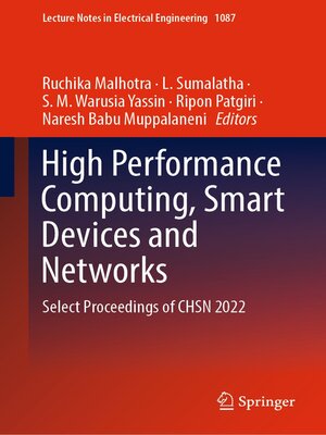 cover image of High Performance Computing, Smart Devices and Networks